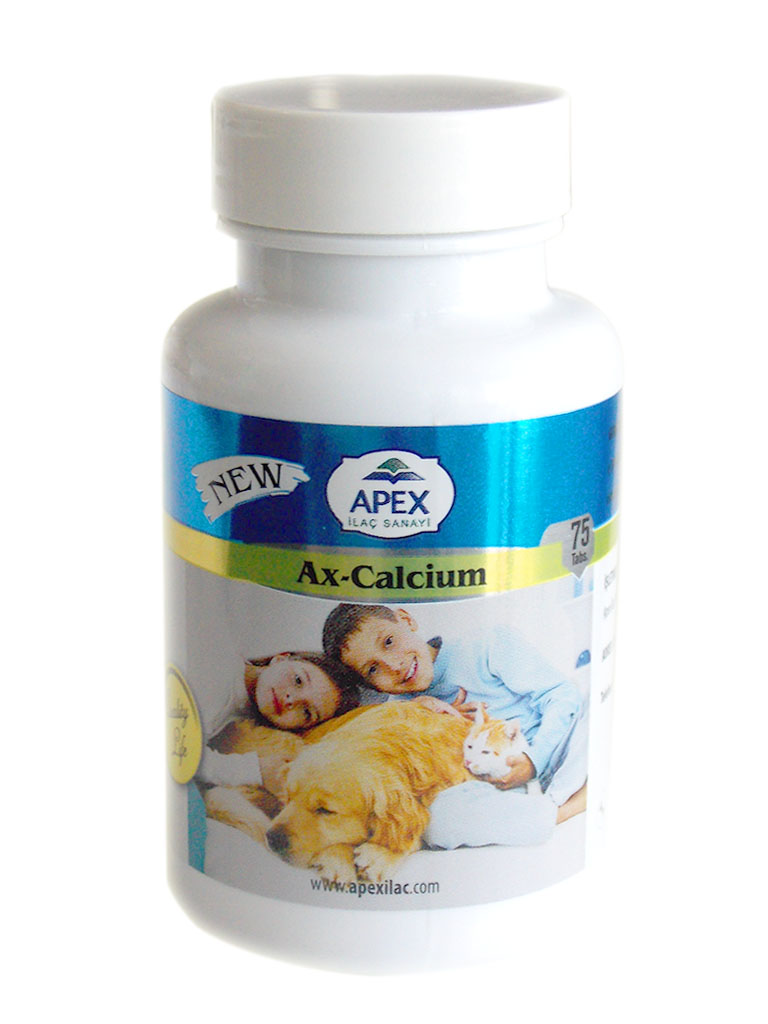 CLZ174 Kedi Kalsiyum Fosfor Katkısı - Ax Calcium 75 Tablet