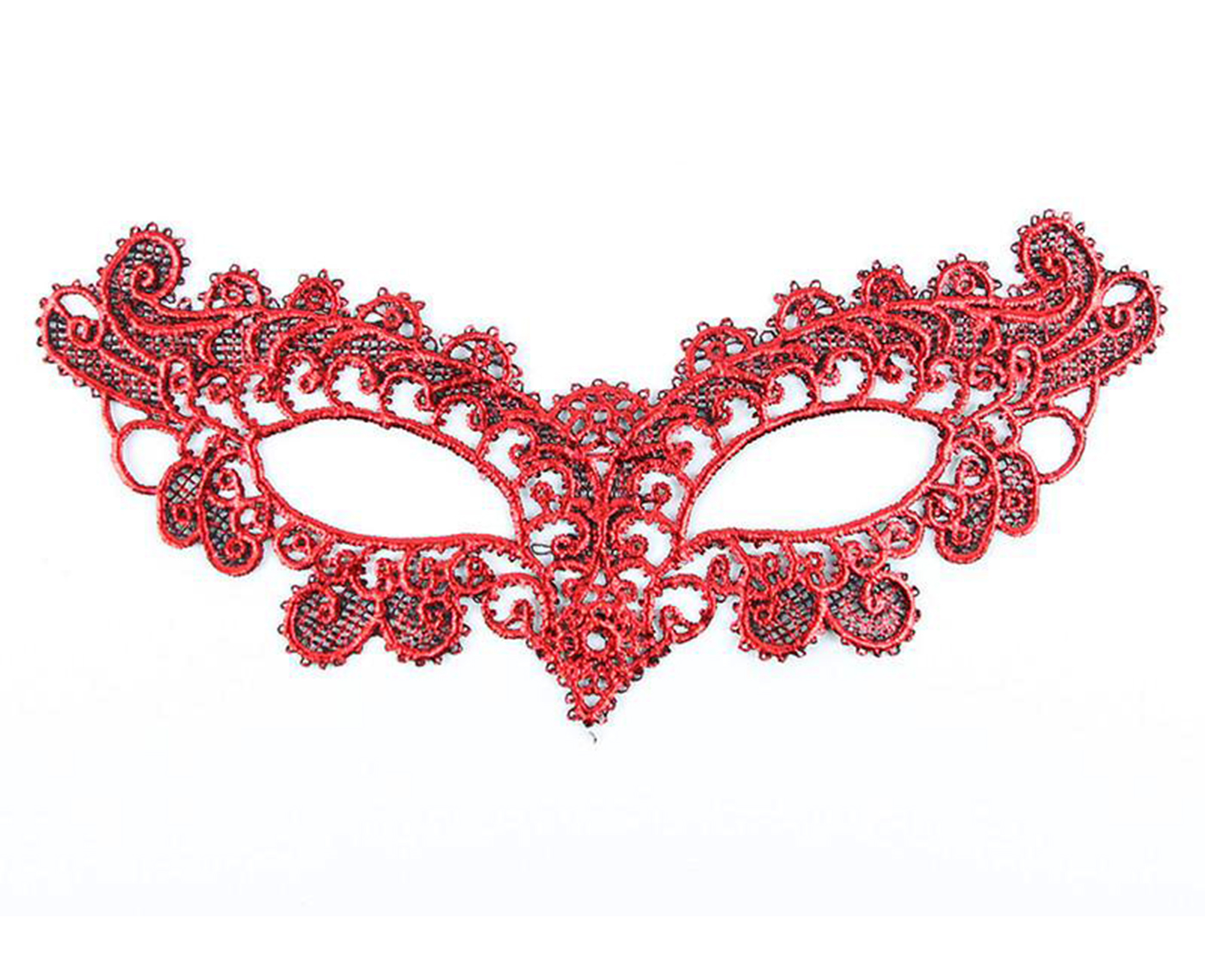 Kırmızı Dantel Masquerade Maskesi 6 No Kırmızı Dantel Masquerade Maskesi 6 No