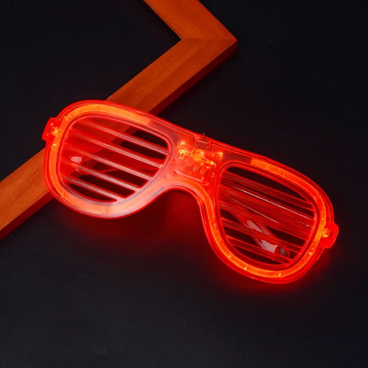 Kırmızı Led Işıklı Parti Gözlüğü - Neon Glow Şerit Gözlük 3 Modlu Kırmızı Led Işıklı Parti Gözlüğü - Neon Glow Şerit Gözlük 3 Modlu