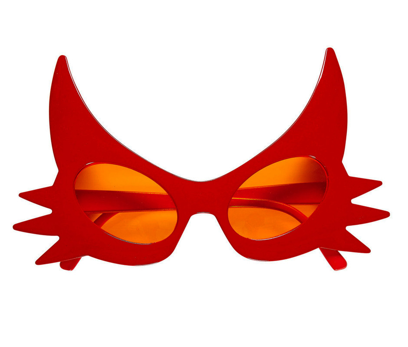 Kırmızı Renk Bıyık Tasarımlı Kedi Gözlüğü 19x11 cm (CLZ)