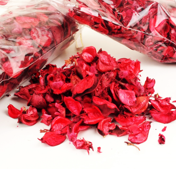 Kırmızı Renk Kokulu Kuru Gül Yaprakları 100 Gr A Kalite (CLZ)