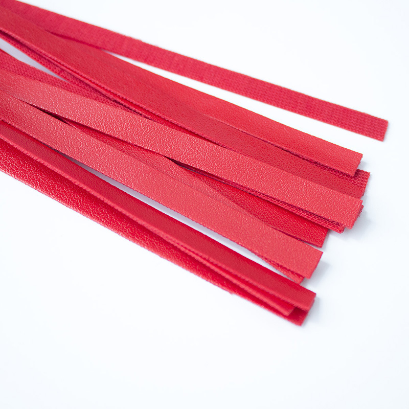 Kırmızı Renk Püsküllü Kırbaç Kamçı 54 cm (CLZ)