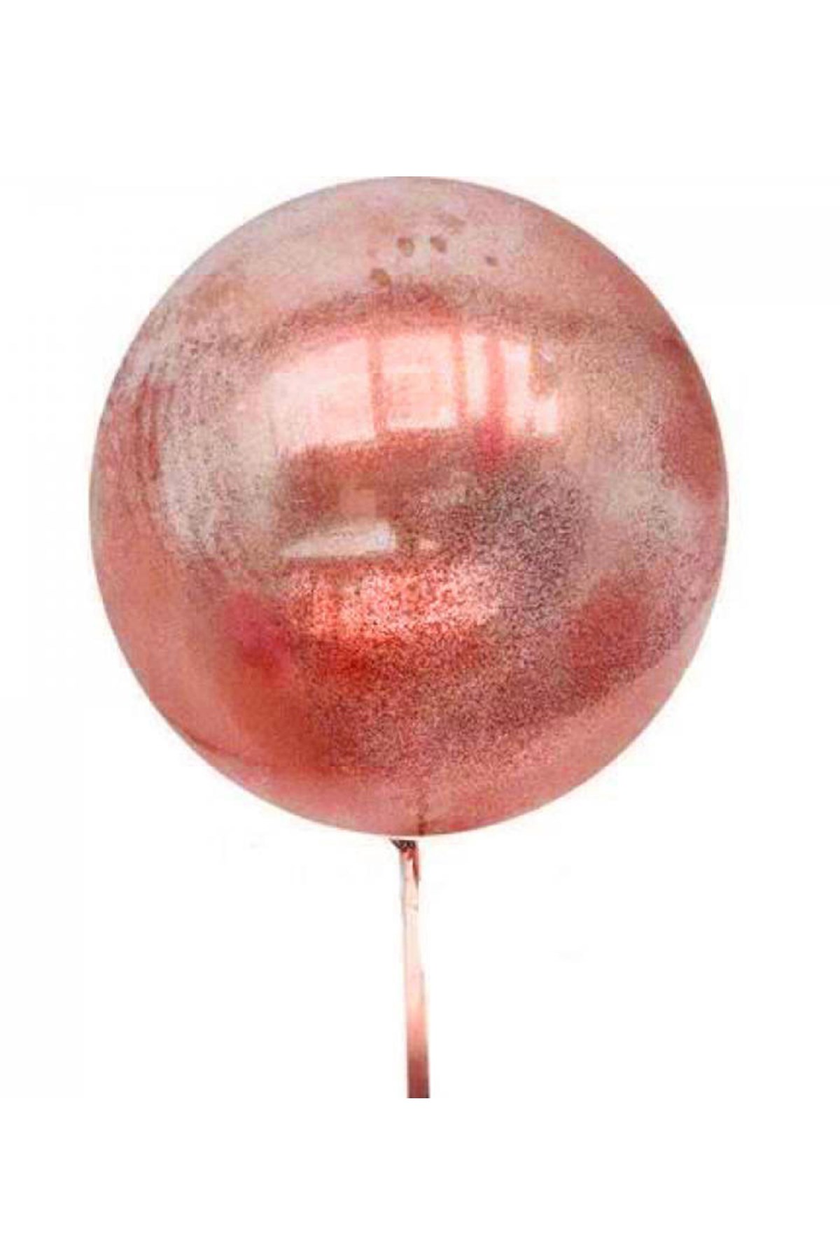 Kırmızı Simli Yuvarlak Şeffaf Balon 24 İnç (CLZ)