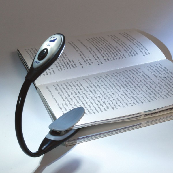 CLZ174 Kitap Okuma Işığı Led Booklight Kıskaçlı Pilli Model Led Işık