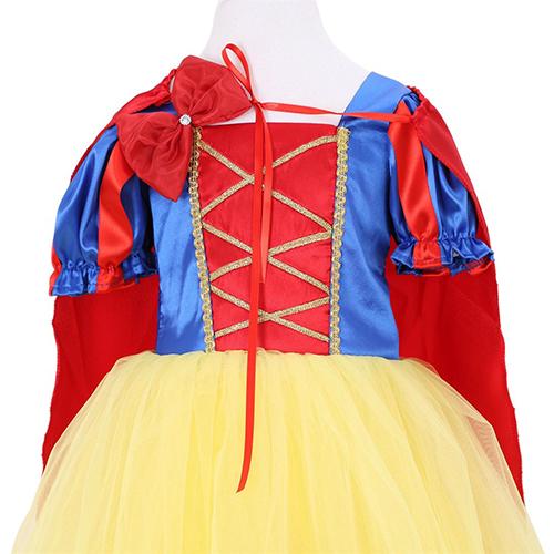 Kız Çocuk Kabarık Pamuk Prenses Kostümü + Tarlatan + Pelerin + Taç 7-8 Yaş (CLZ)