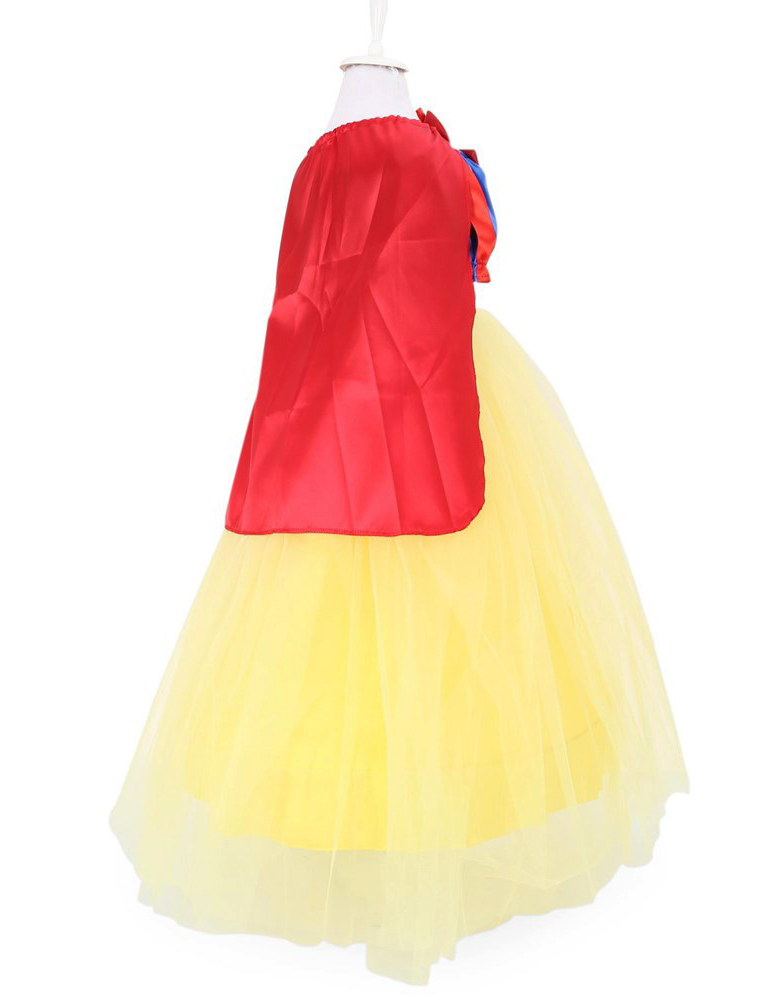 Kız Çocuk Kabarık Pamuk Prenses Kostümü + Tarlatan + Pelerin + Taç (CLZ)