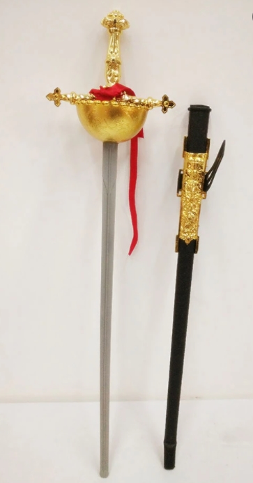 Kostüm Partisi Plastik Zararsız Zorro Kılıcı Şövalye Kılıcı 62 cm (CLZ)