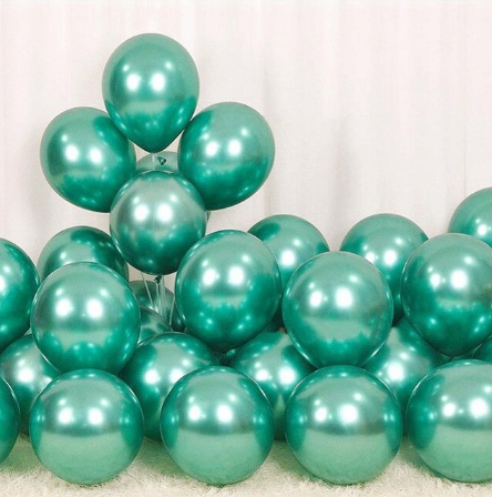 Krom Balon Yeşil Renk 50 Adet (CLZ)