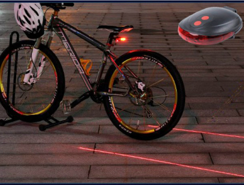 CLZ174 Lazer Güvenlik Şeritli Bisiklet Stop Lambası