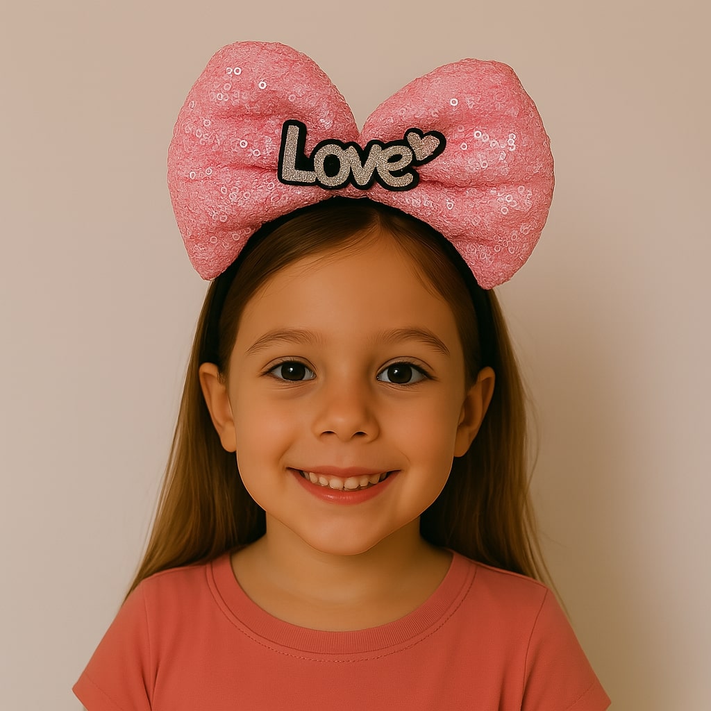 LED Işıklı Love Yazılı Fuşya Fiyonk Taç – Kız Çocuk Parti Tacı LED Işıklı Love Yazılı Fuşya Fiyonk Taç – Kız Çocuk Parti Tacı