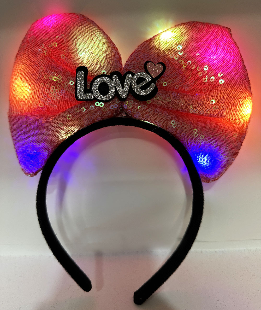 LED Işıklı Love Yazılı Fuşya Fiyonk Taç – Kız Çocuk Parti Tacı LED Işıklı Love Yazılı Fuşya Fiyonk Taç – Kız Çocuk Parti Tacı