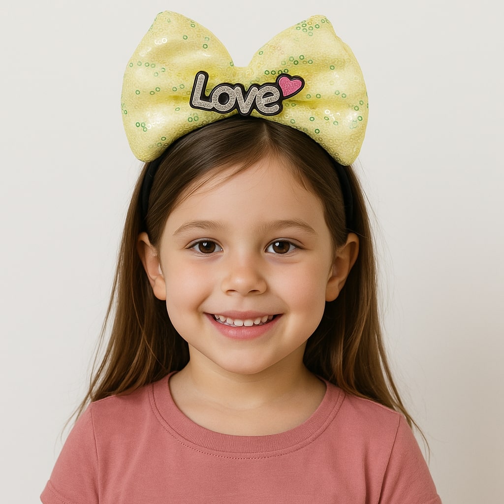 LED Işıklı Love Yazılı Sarı Fiyonk Taç – Kız Çocuk Parti Tacı LED Işıklı Love Yazılı Sarı Fiyonk Taç – Kız Çocuk Parti Tacı