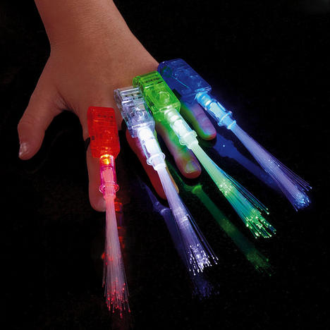 Led Işıklı Renkli Püsküllü Parmak Işığı 4 Renk 4 Adet (CLZ)