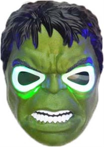 Led Işıklı Yeşil Dev Hulk Maskesi (CLZ)