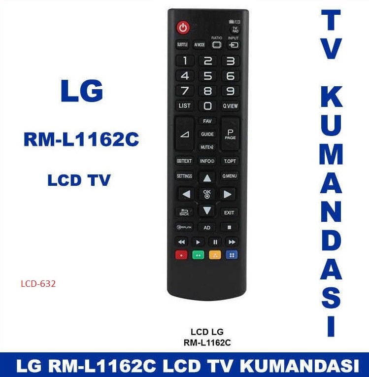CLZ174 LG RM-L1162C Kumanda - LCD-632