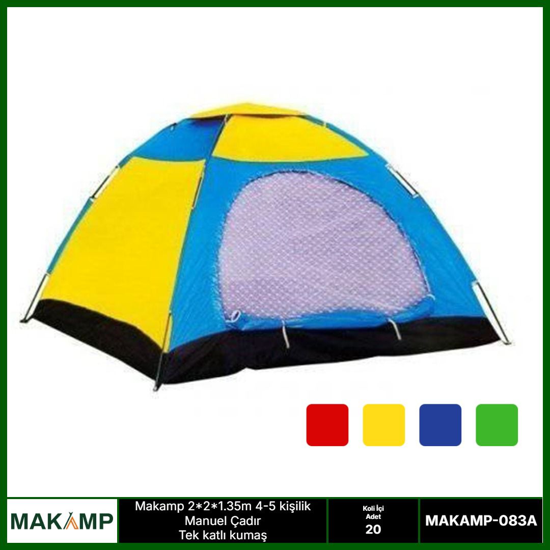 Makamp 4 kişilik manuel çadır