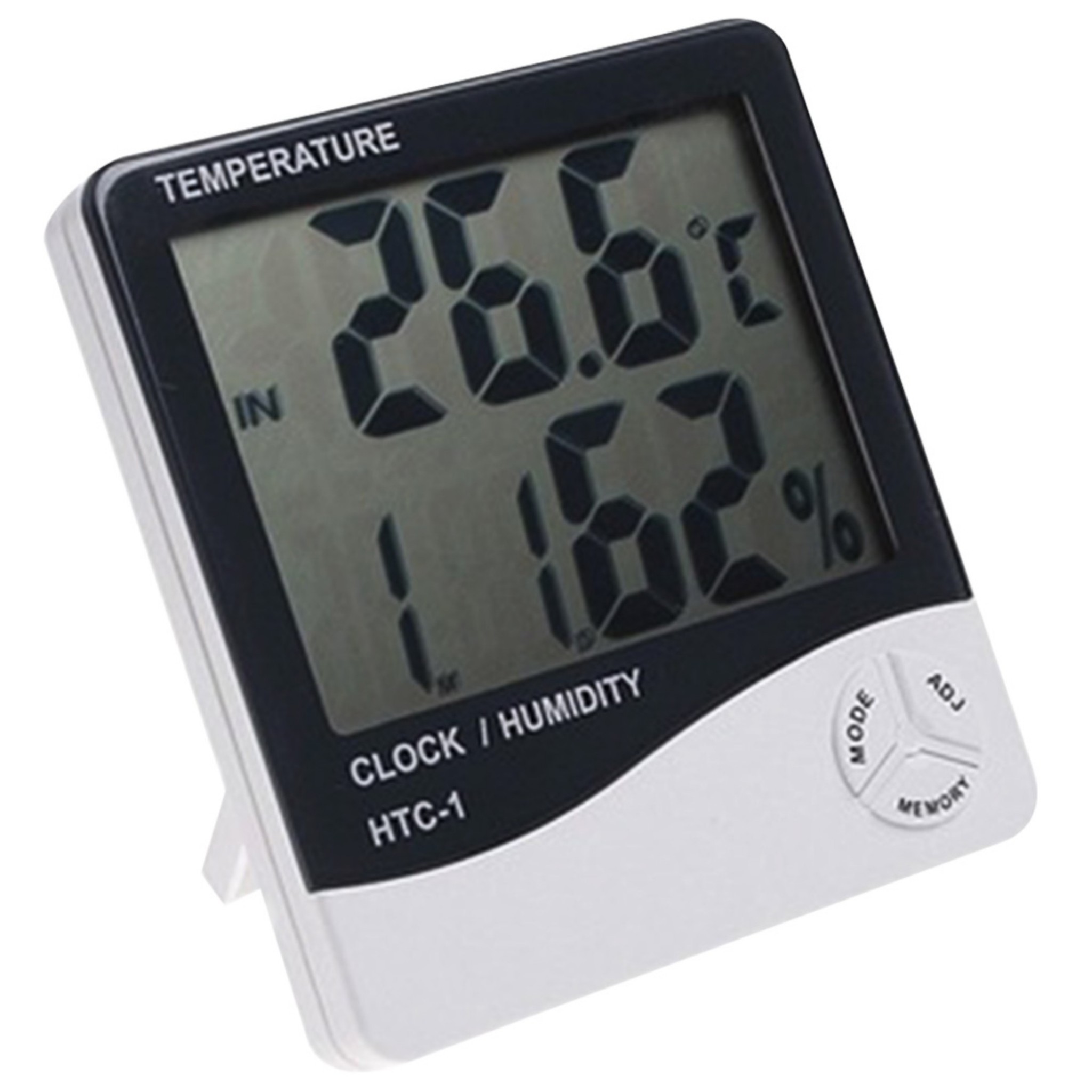 CLZ174 Masaüstü Dijital Termometre Nem Ölçer Saat