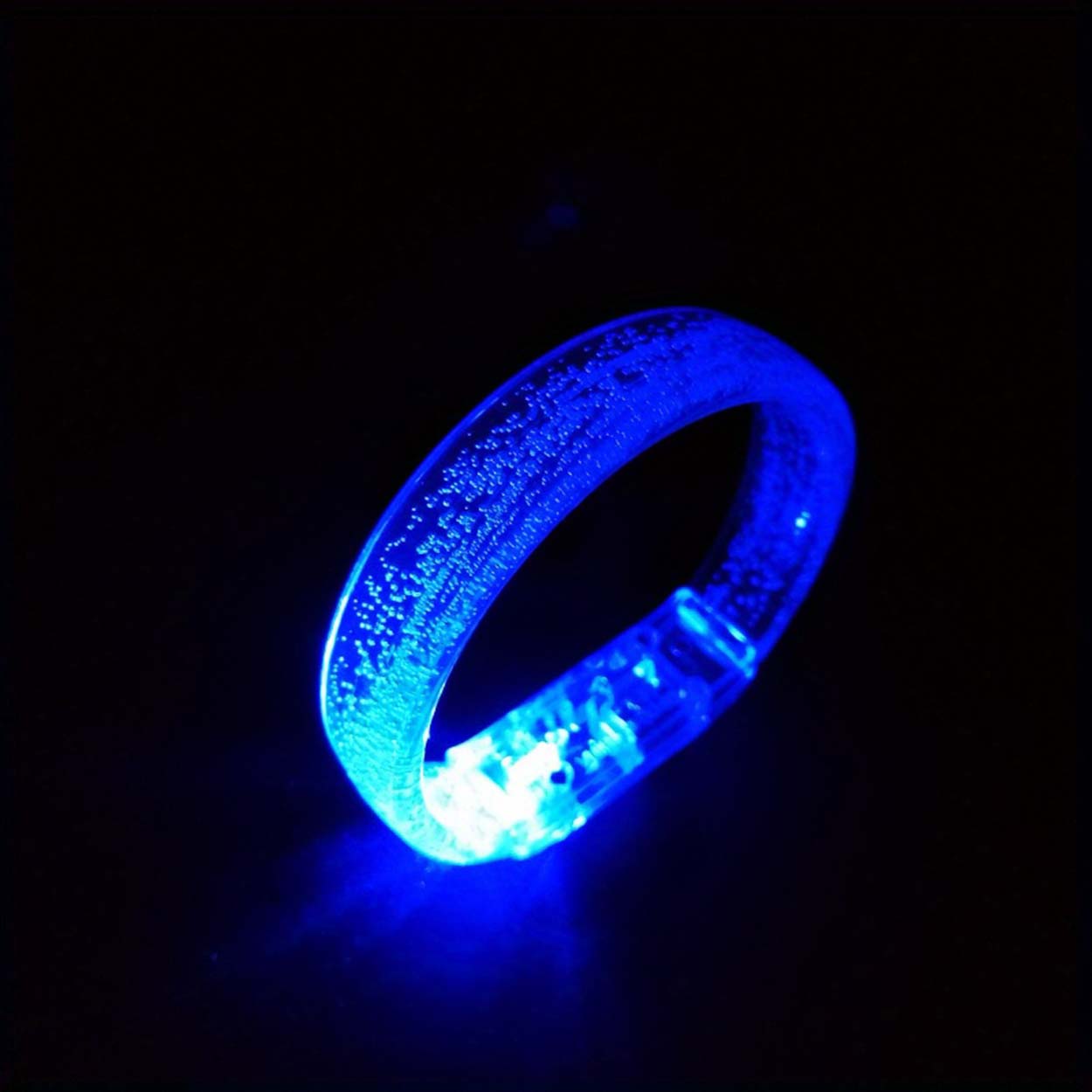 Mavi Led Işıklı Baskı Yapılabilen Pilli Bileklik Bilezik 1,5 cm Genişlik Mavi Led Işıklı Baskı Yapılabilen Pilli Bileklik Bilezik 1,5 cm Genişlik