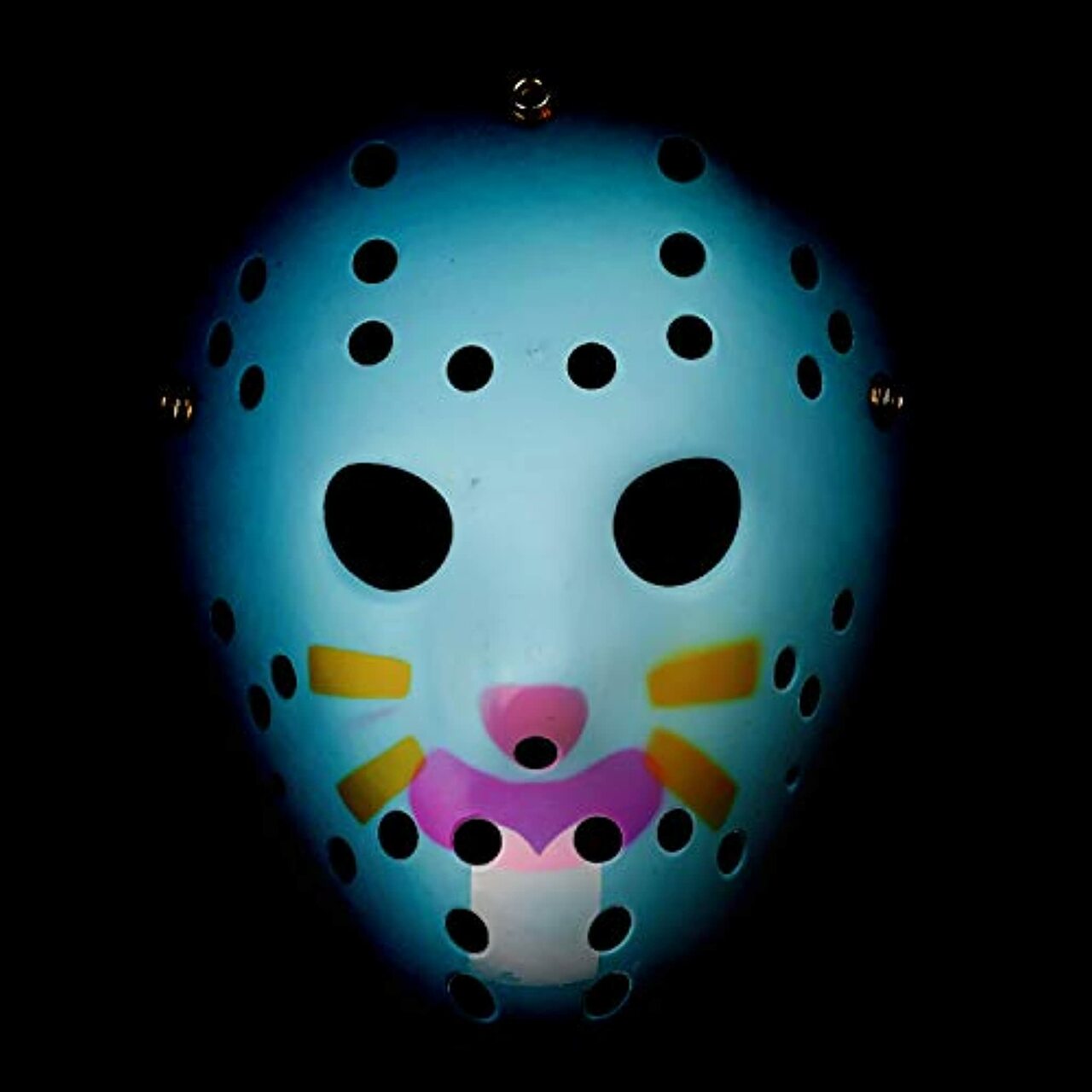 Mavi Renk Kırmızı Çizgili Tam Yüz Hokey Jason Maskesi Hannibal Maskesi (CLZ)