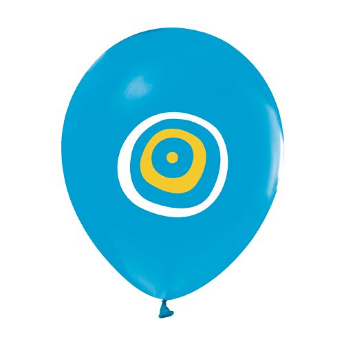 Mavi Renk Nazar Boncuğu Temalı Parti Balonu 100 Adet (CLZ)