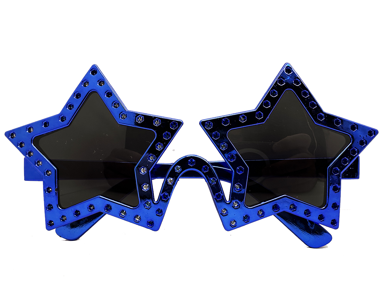 Mavi Renk Yıldız Şekil Parti Gözlüğü Retro 16X7 cm (CLZ)