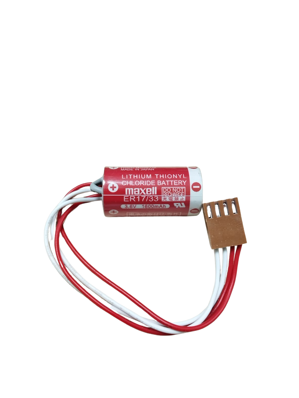 Maxell ER17/33 3.6V 2/3A 4 PIN Size Lithium Pil - Kahverengi Soket Maxell ER17/33 3.6V 2/3A 4 PIN Size Lithium Pil - Kahverengi Soket