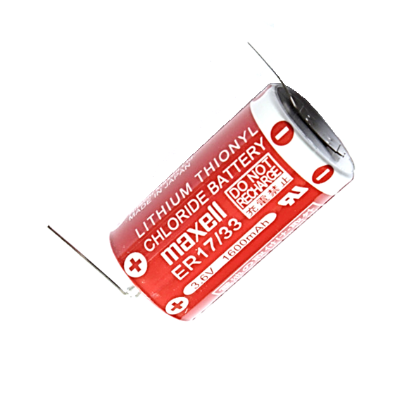 Maxell ER17/33 3.6V 2/3A Size Lithium Pil Maxell ER17/33 3.6V 2/3A Size Lithium Pil