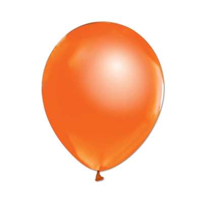 Metalik Balon Turuncu Renk 100 Adet (CLZ)