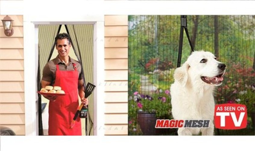 Mıknatıslı Kapı Sinekliği Magic Mesh Siyah Mıknatıslı Kapı Sinekliği Magic Mesh Siyah