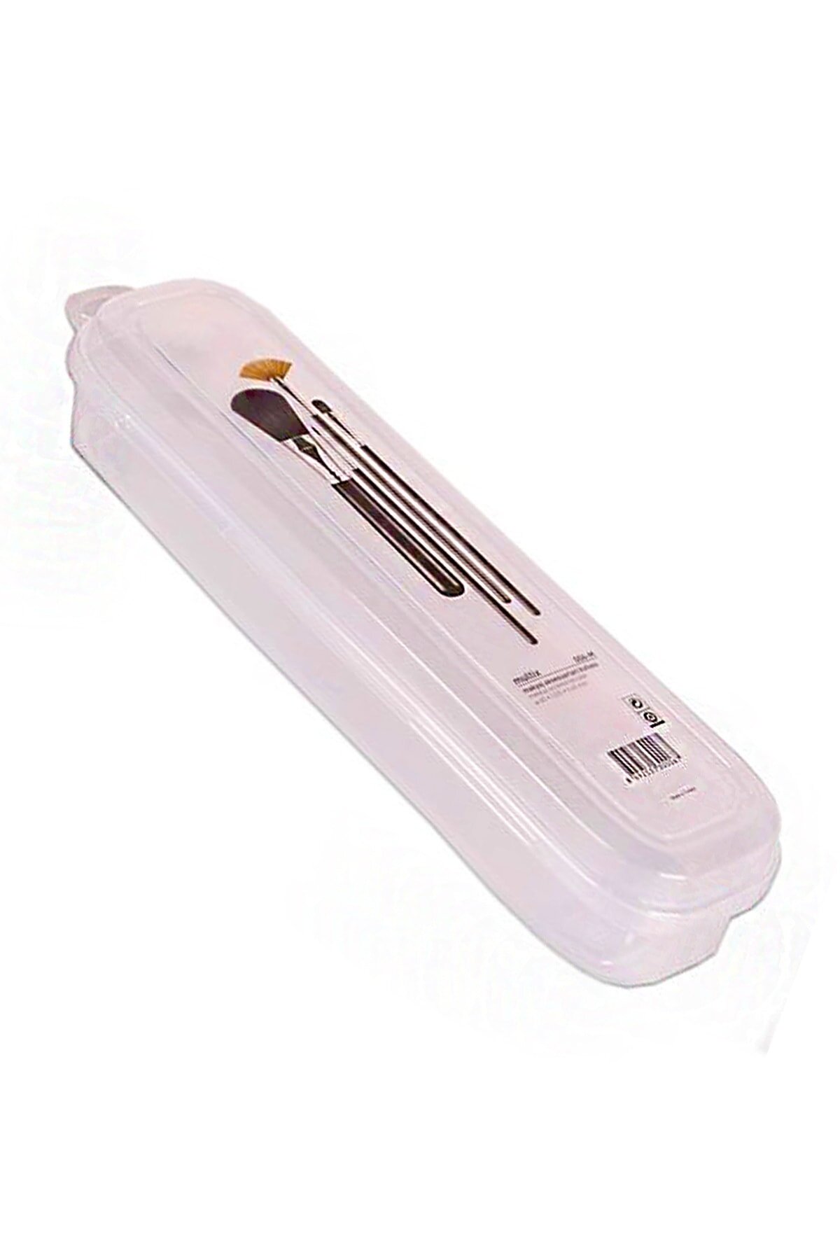 CLZ174 Multi Şeffaf Kapaklı Çanta İçi Saklama - Diş Fırçası - Makyaj Fırçası - Kalemlik Kutusu