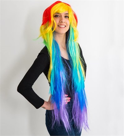 My Little Pony Rainbow Peruk 100 cm (CLZ)