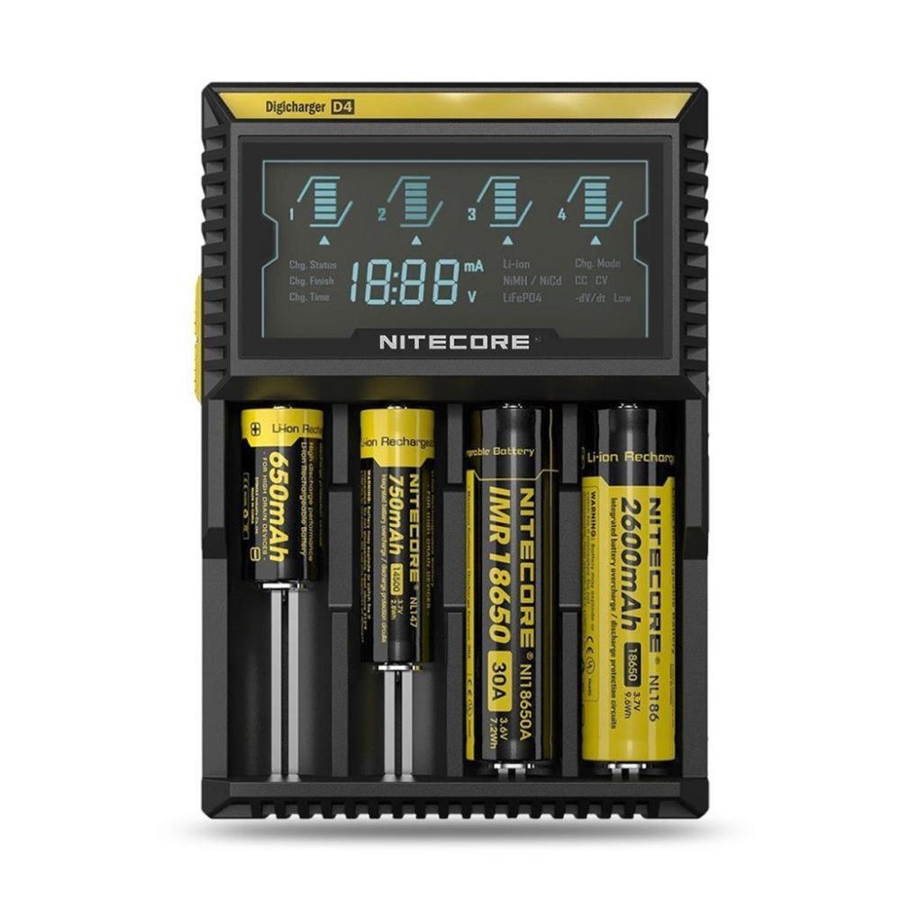 Nitecore D4 Digi Charger Li-ion / NI-CD / NI-MH / LifePO4 Dijital Pil Şarj Cihazı Nitecore D4 Digi Charger Li-ion / NI-CD / NI-MH / LifePO4 Dijital Pil Şarj Cihazı