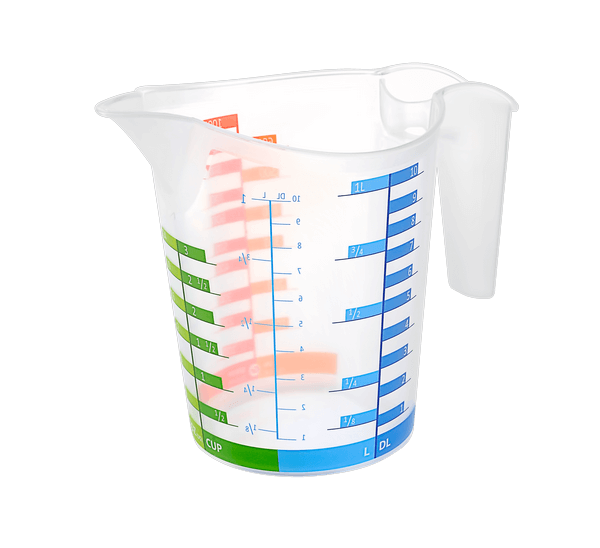 Ölçü Kabı Dereceli Renkli 1000 ML + 300 ML Set