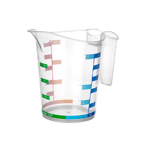 Ölçü Kabı Dereceli Renkli 1000 ML + 500 ML Set