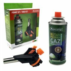 ORCAMP 2PCS PÜRMÜZ VE TORCH SETİ PÜRMÜZ TORCH ÇAKMAK BAŞLIK KAMP GAZI 227GR/400ML