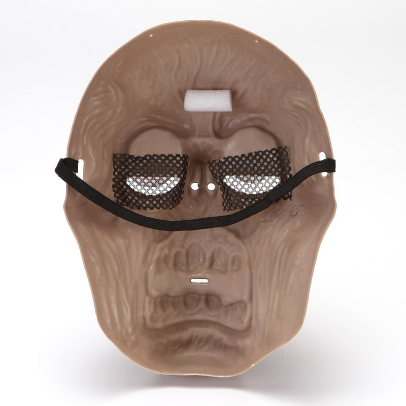 Oynar Gözlü Lastik Aparatlı Plastik Mumya Korku Maskesi (CLZ)
