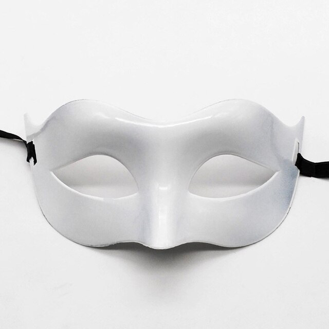 Beyaz Renk Masquerade Kostüm Partisi Venedik Balo Maskesi (CLZ)