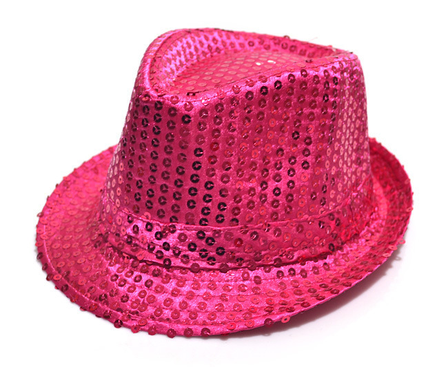 Payetli Çocuk Şapkası Fuşya Renk (CLZ)
