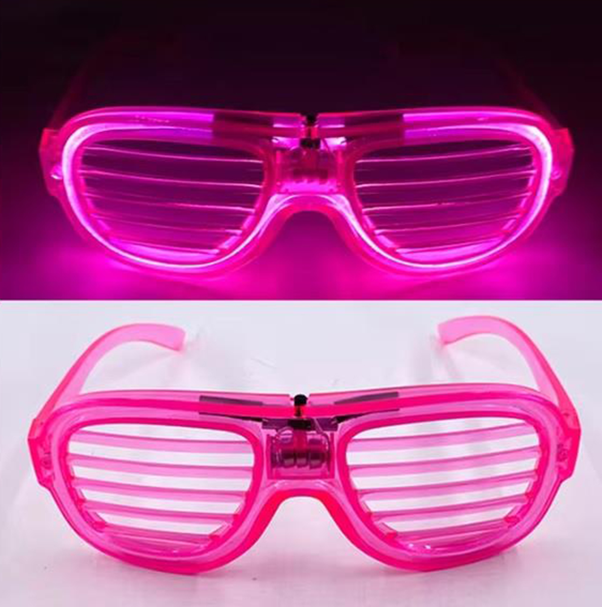 Pembe Led Işıklı Parti Gözlüğü - Neon Glow Şerit Gözlük 3 Modlu Pembe Led Işıklı Parti Gözlüğü - Neon Glow Şerit Gözlük 3 Modlu