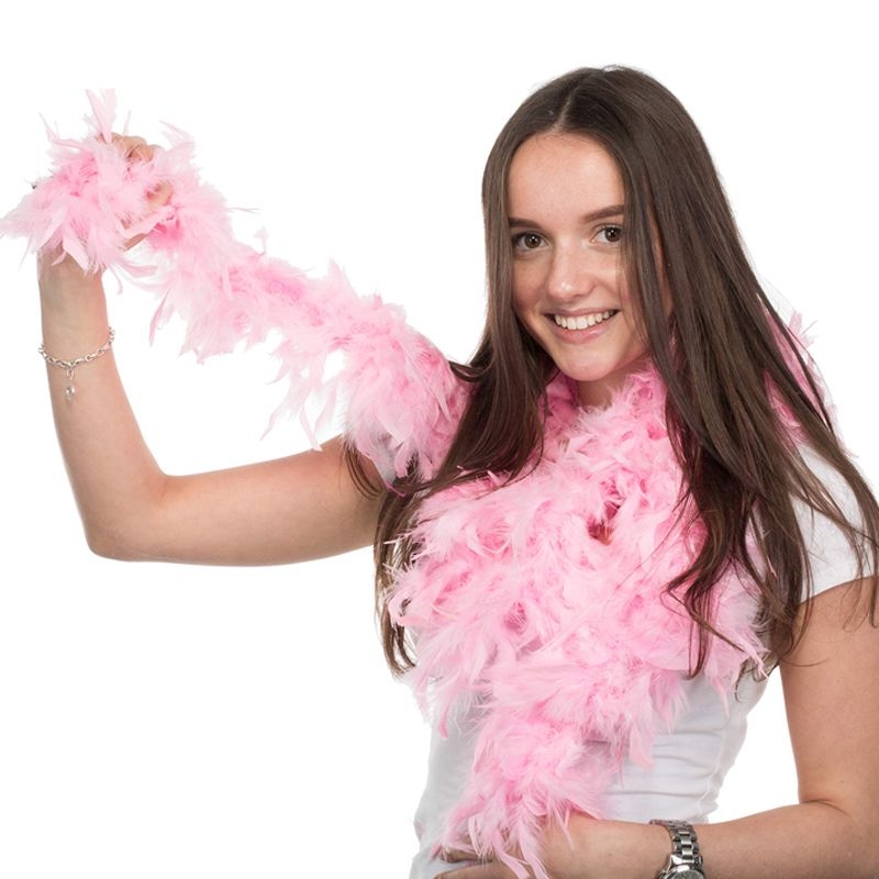 Pembe Renk Kabarık Kalın Otriş Boa Tüy 6 cm Genişlik 180-200 cm Uzunluk Pembe Renk Kabarık Kalın Otriş Boa Tüy 6 cm Genişlik 180-200 cm Uzunluk