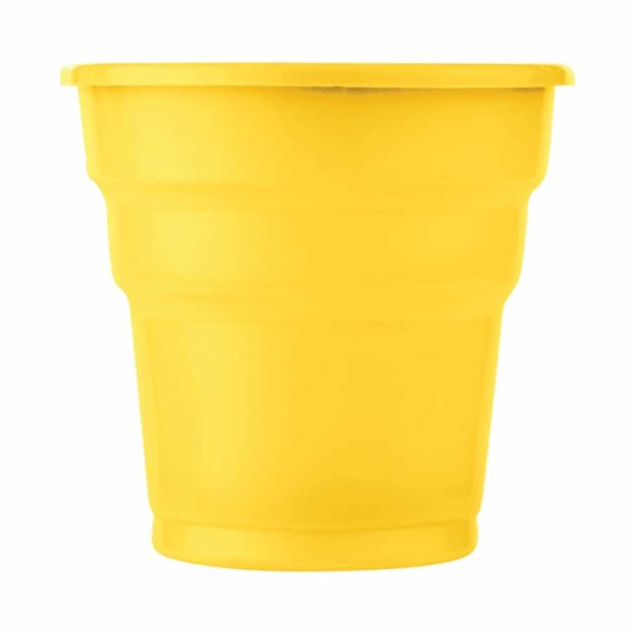 Plastik Meşrubat Bardağı Sarı 180cc-7oz 25li (CLZ)