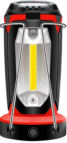 Polizei P-8801 ŞARJLI KATLANABİLİR 3XCOB LED+ 3W LED ÇOK FONKSİYONLU KAMP FENERİ