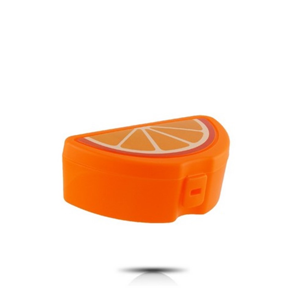 Portakal Model Lunch Box Saklama Kabı - Çatal Kaşık Hediyeli (CLZ)