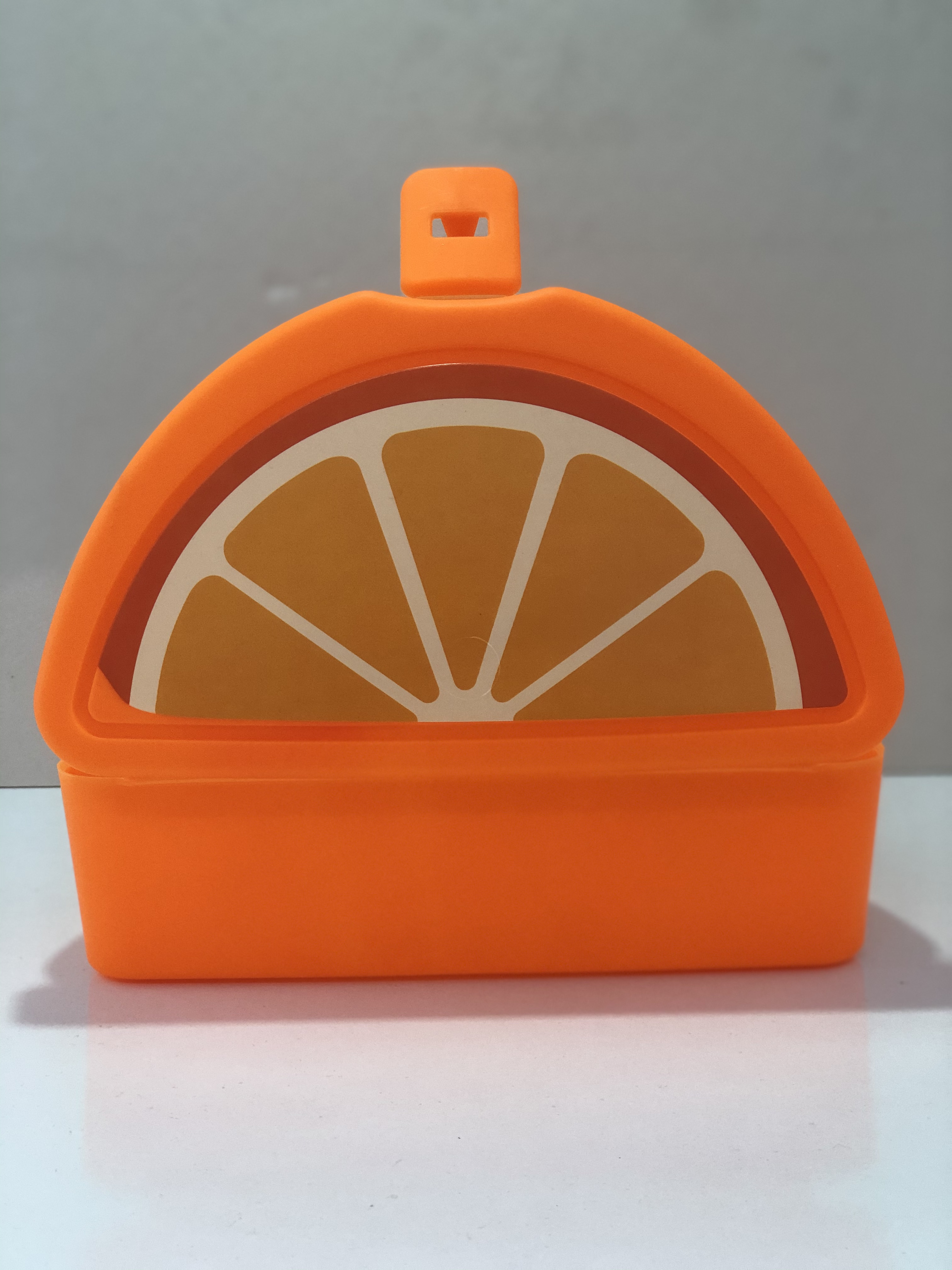 Portakal Model Lunch Box Saklama Kabı - Çatal Kaşık Hediyeli (CLZ)
