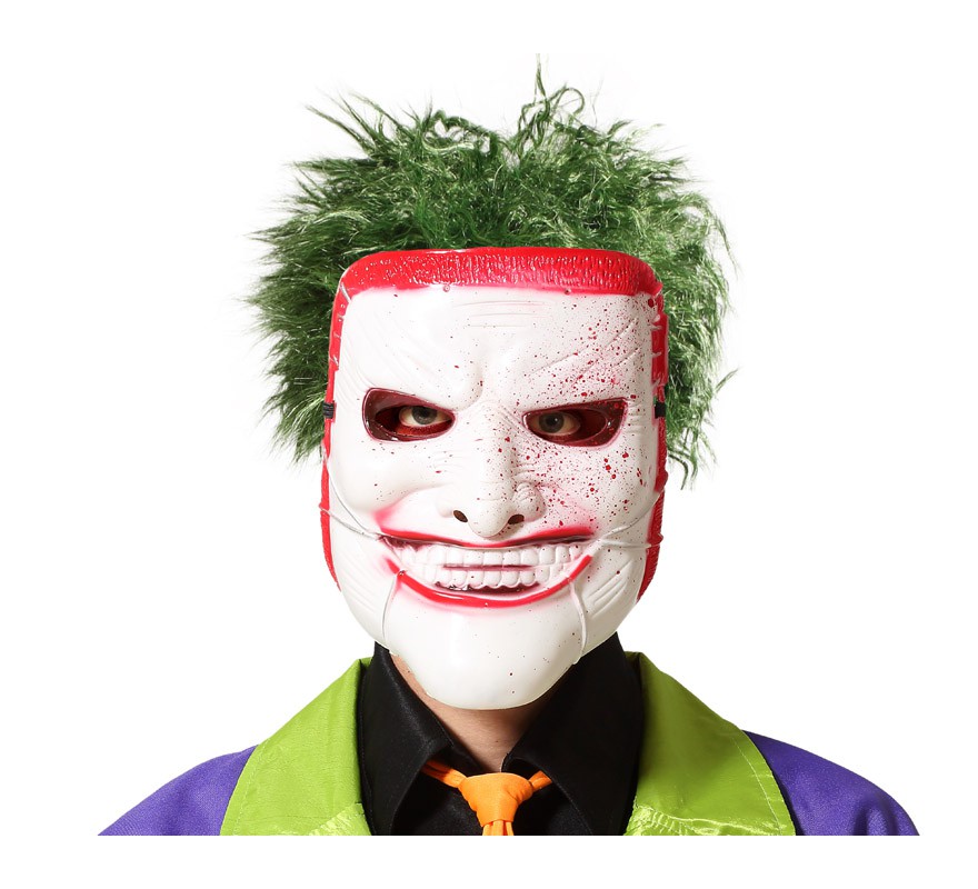 Reçine Ölüm Joker Maskesi Kanlı 23x18 cm (CLZ)
