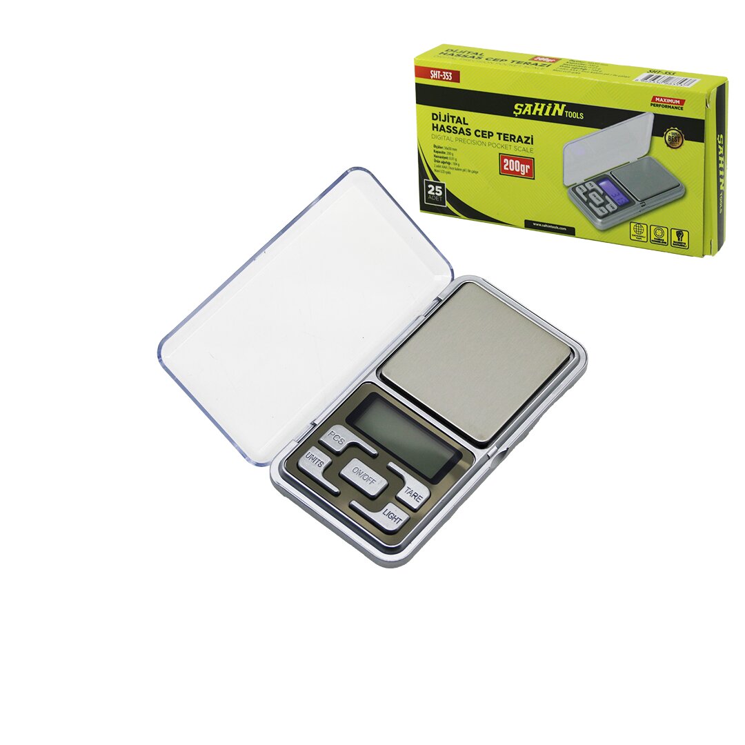 Terazi Mini Cep Boy Hassas Terazi 200 gr 0.01 gr