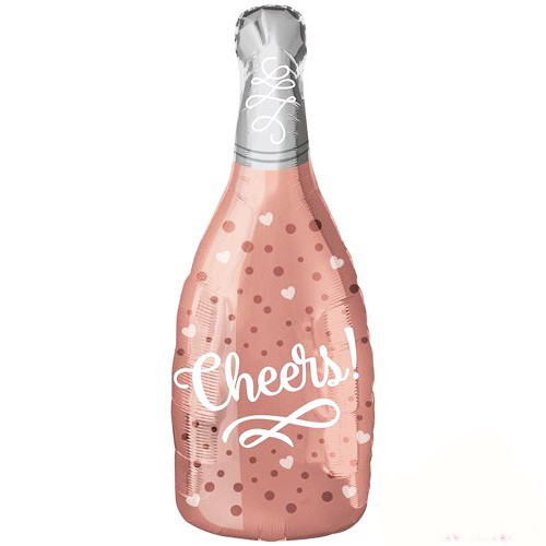 Şampanya Şişesi Cheers Yazılı Folyo Balon 48x100 cm (CLZ)