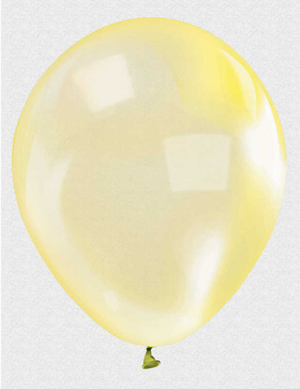 Sarı Renk Ekstra Şeffaf Lateks Balon 100 Adet (CLZ)