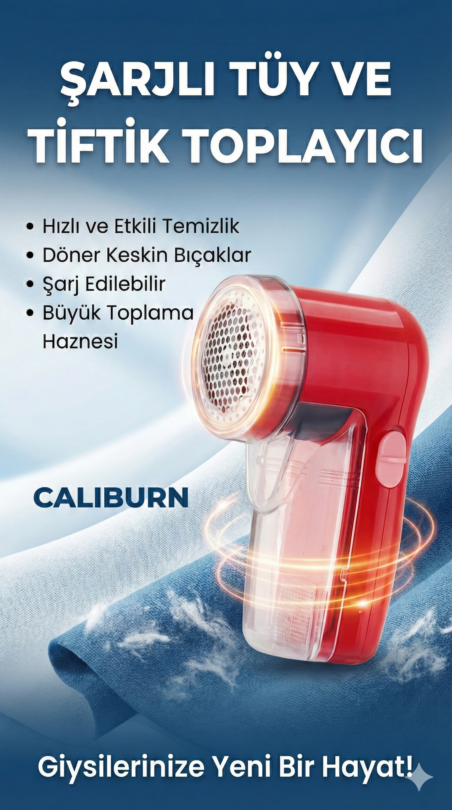 Şarjlı Kazak Tüy Toplama Makinesi