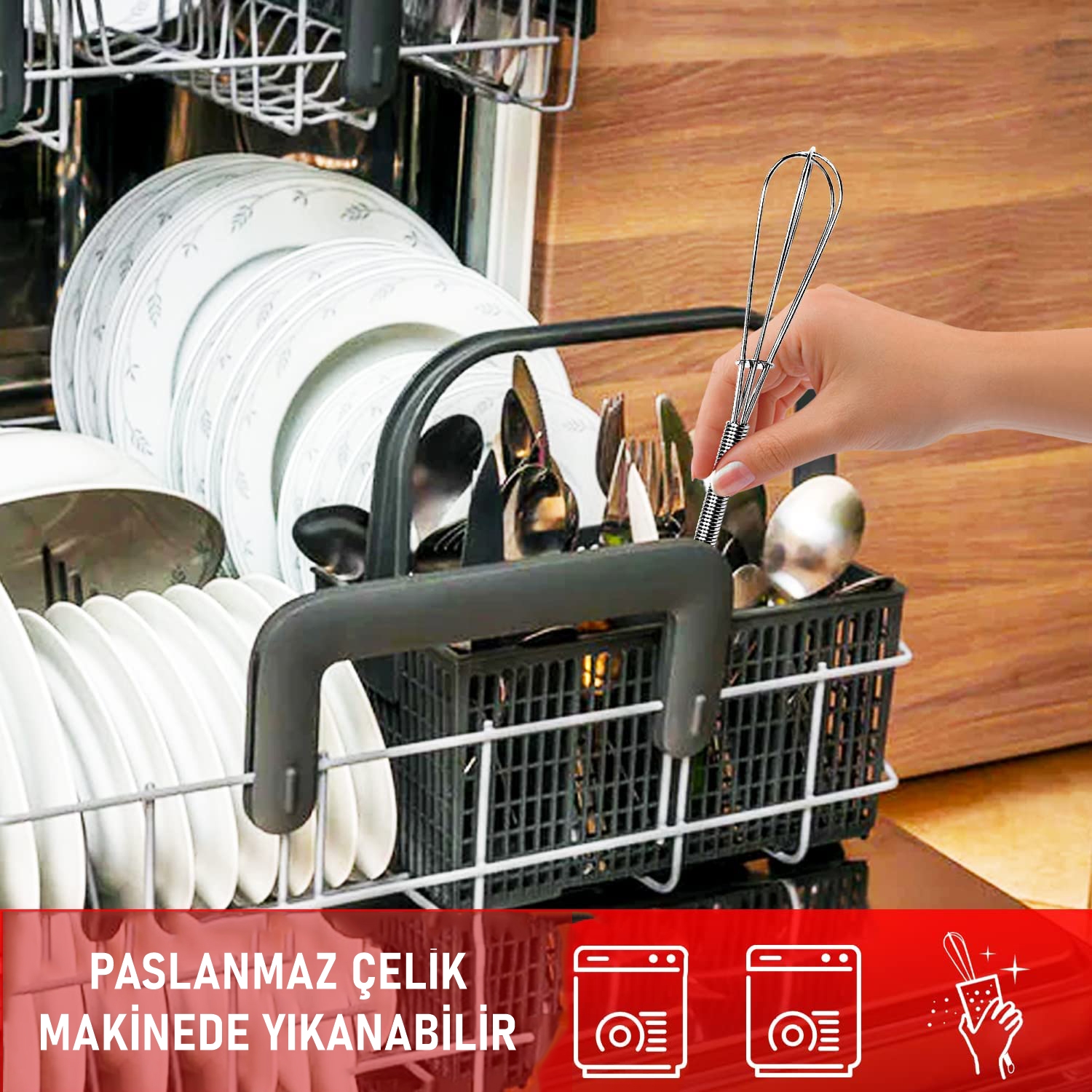 Sciacca Mini Çırpıcı Çelik 2 adet